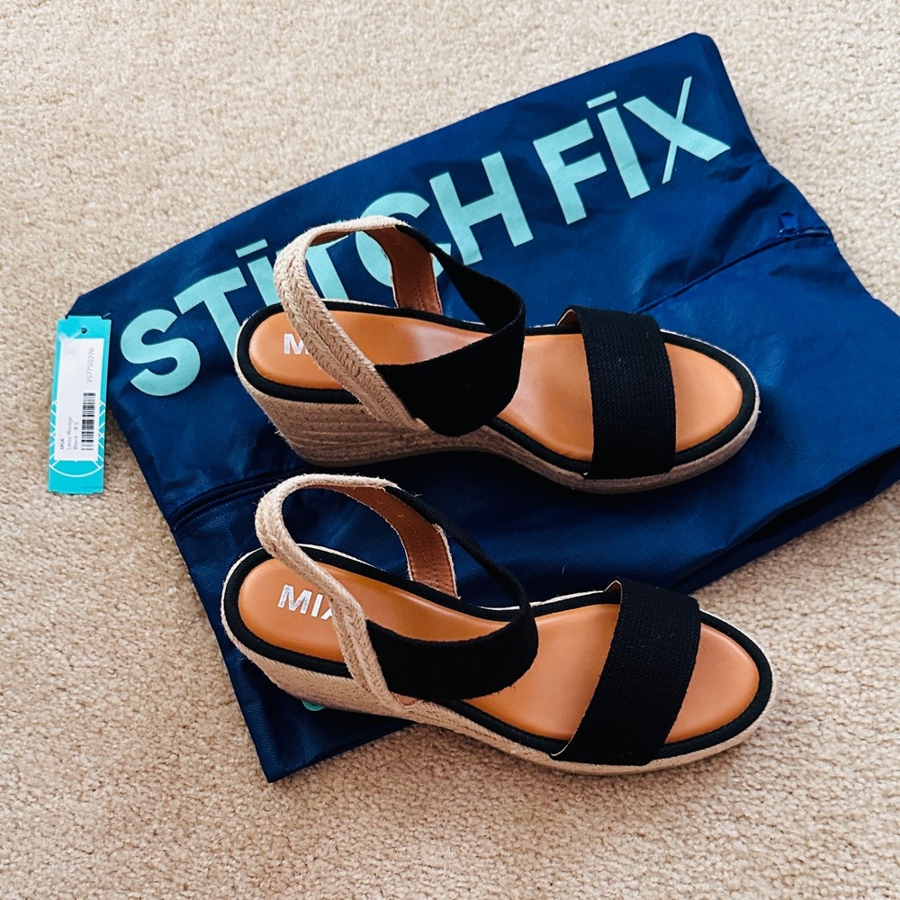 MIA Black Espadrille Sandals